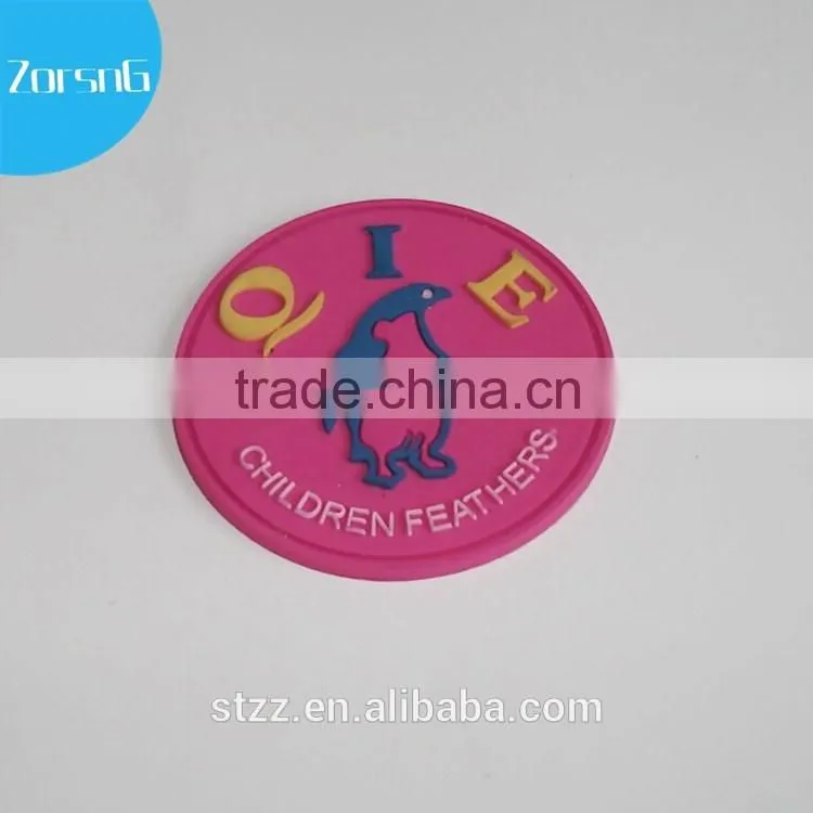 Custom 3d rubber patch with hook/loop fastener for military