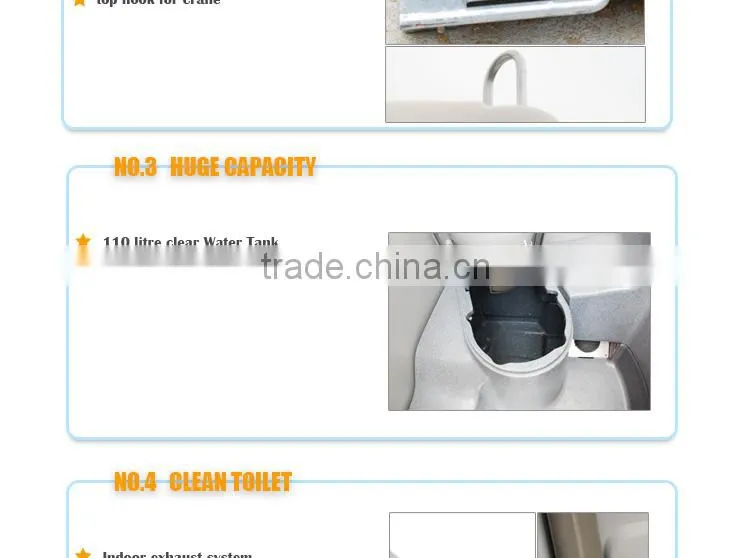 Good and new design EPS movable toilet,high quality modular toilet units,quick assembly protable outdoor toilet