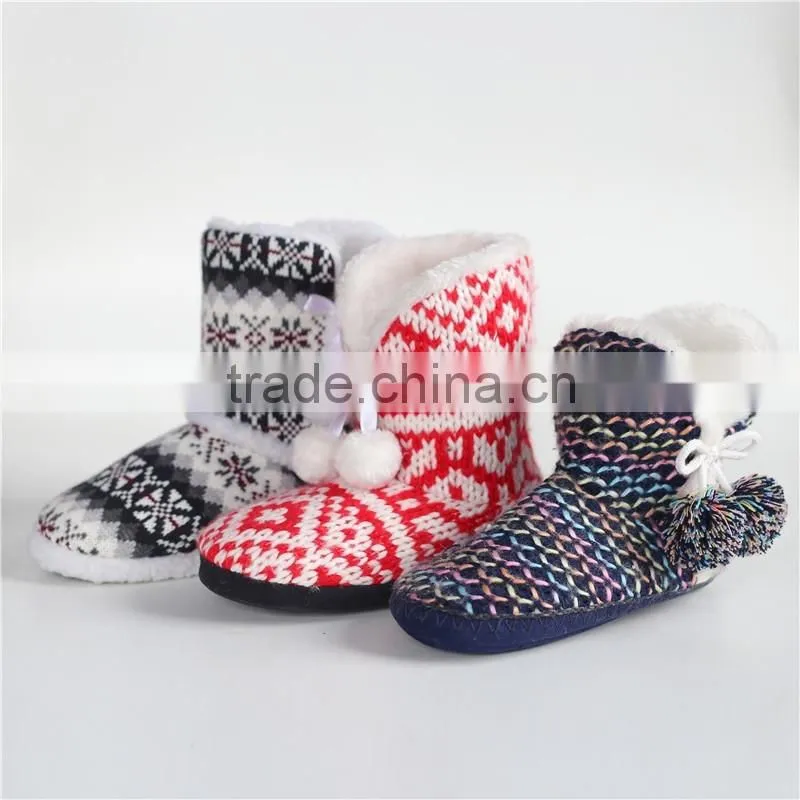 Ladies slipper boot with EVA sole