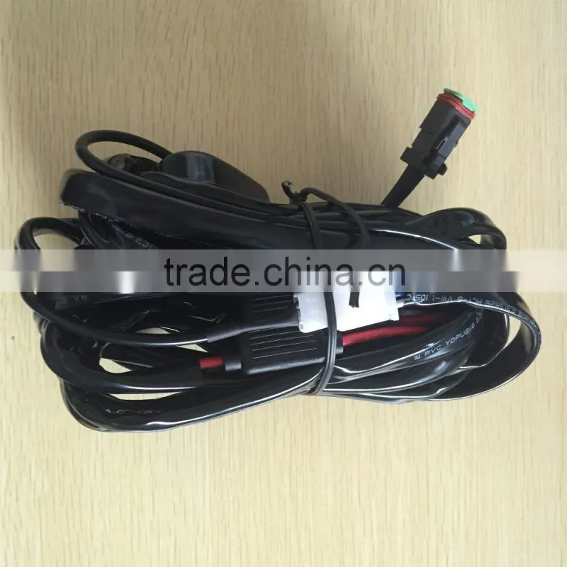 14VDC 40A LED Light Bar Wiring Harness Kit ON/OFF Switch Relay