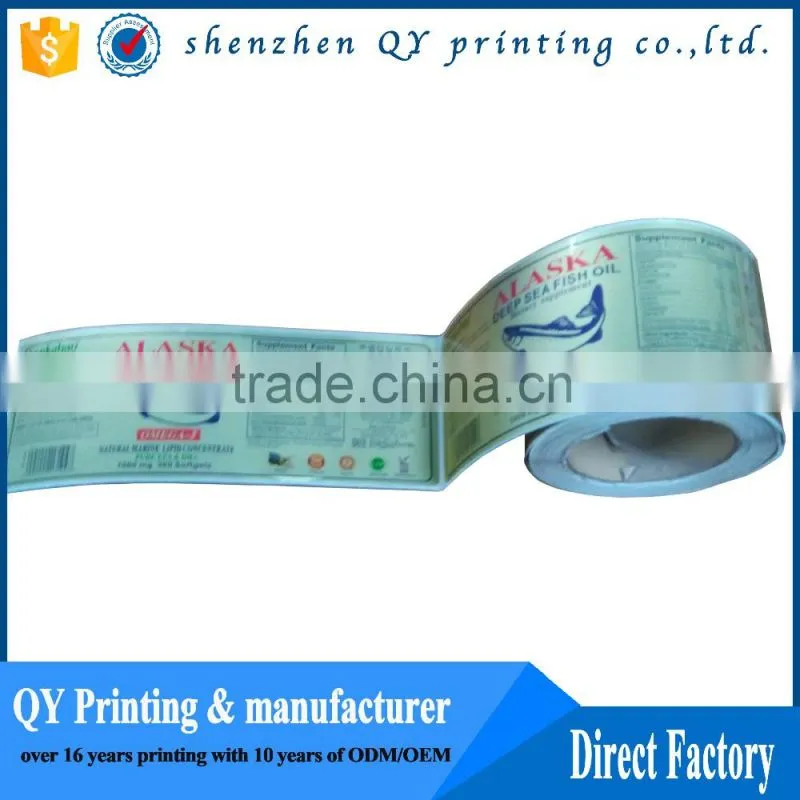 Roll Printed Vinyl Strong Adhesive Label, Waterproof Permanent Adhesive Shelf Label