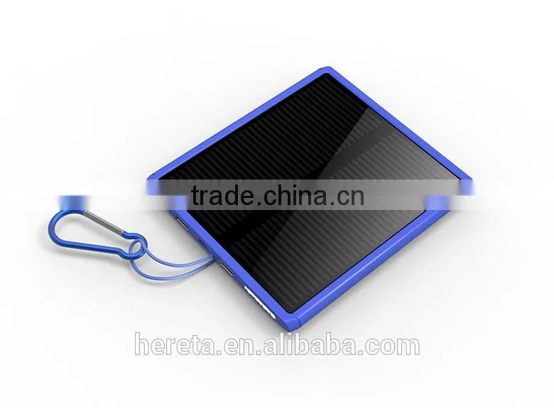 Newest style 30000mah dual usb portable solar panel power bank