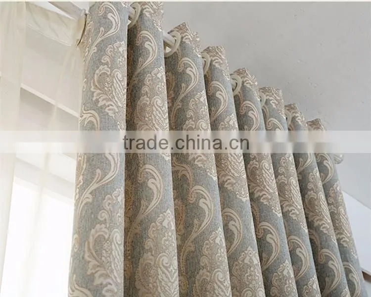 New luxury curtain high quality fashion jacquard curtain curtain for Living Room