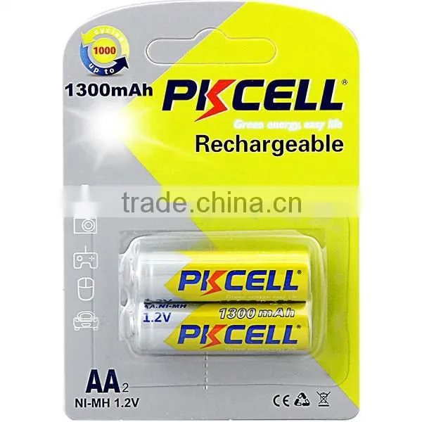 Top sale 1300mAh aa rechargeable battery 1.2v ni-mh batteries
