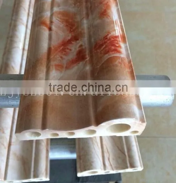 Imitation marbled / wooden PVC windowsill, PVC door frame lines and PVC decorative lines