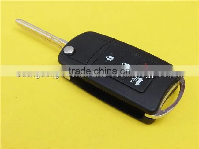 NEW 3+1 buttons flip key case shell cover replacement Toyota Camry Corolla Yaris Rav4