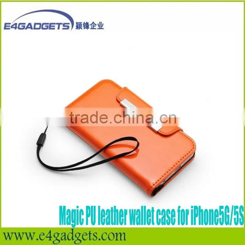 Wholesale case for iphone5 wallet case for Iphone5 Wallet Pouch