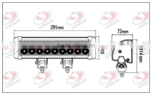 Forklift/ Truck/ Fire engine 54W LED work light (cost-effective)