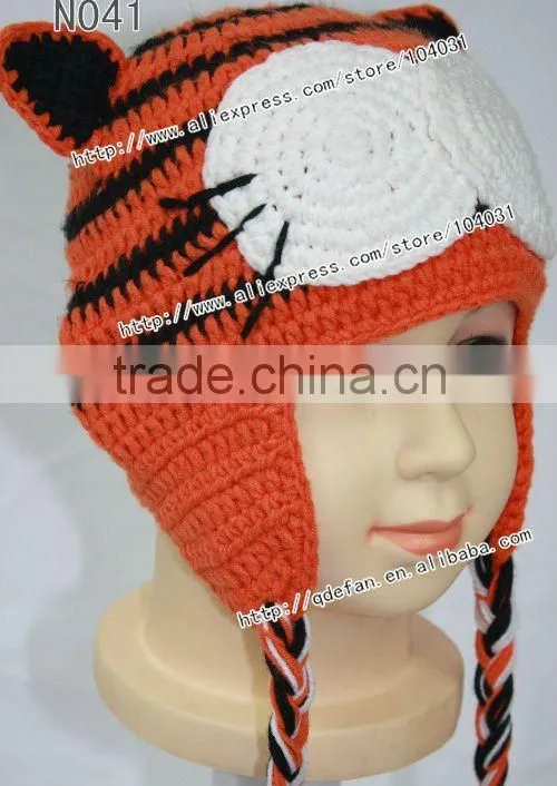 crochet hats tiger hat with cat ears tiger crochet beanie