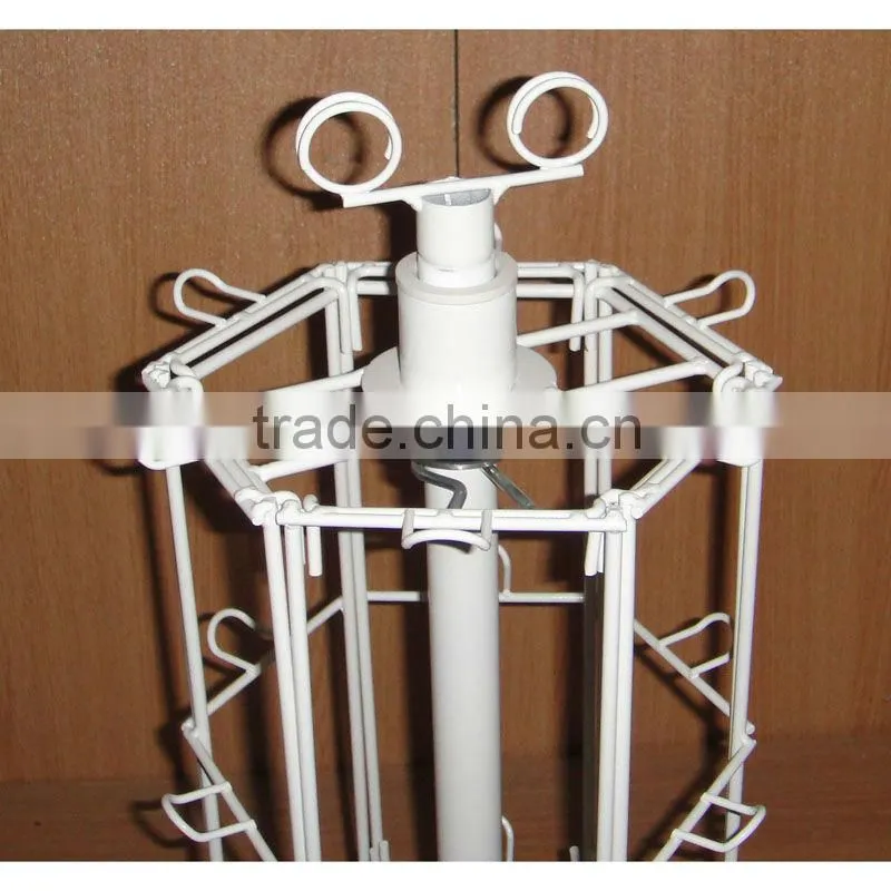 metal wire rotating counter pegs display with good price