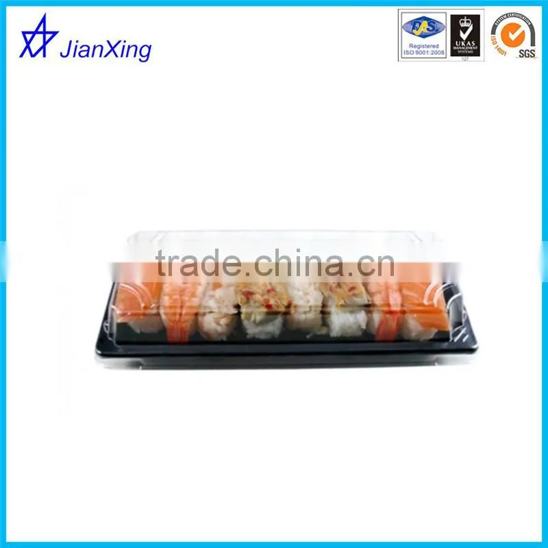 custom Blister plastic Transparent Sushi tray with lid