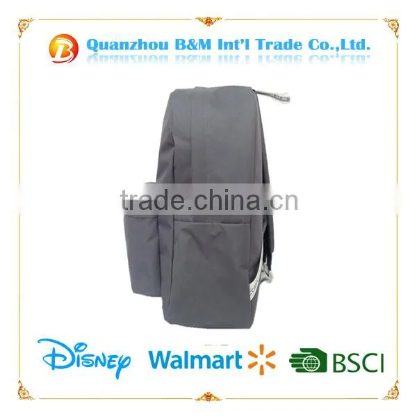 600D grey color day backpack