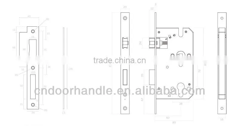 Factory wholesale fashional design turkey fire proof security door lock