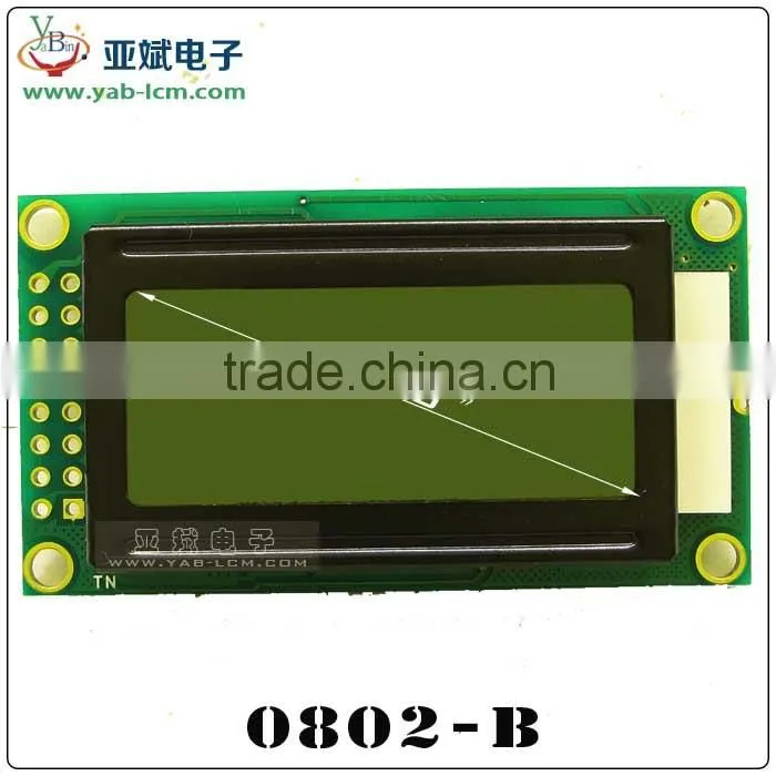 0802 lcd module 5V 3.3V LCM Display Black Character small lcd display