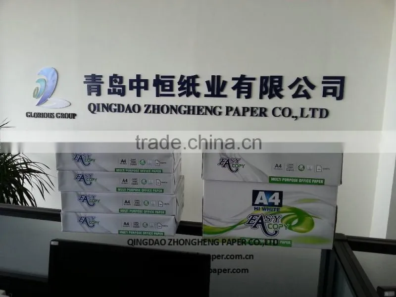 A4 size(210*297mm) Super White color copy paper-Top quality and best price