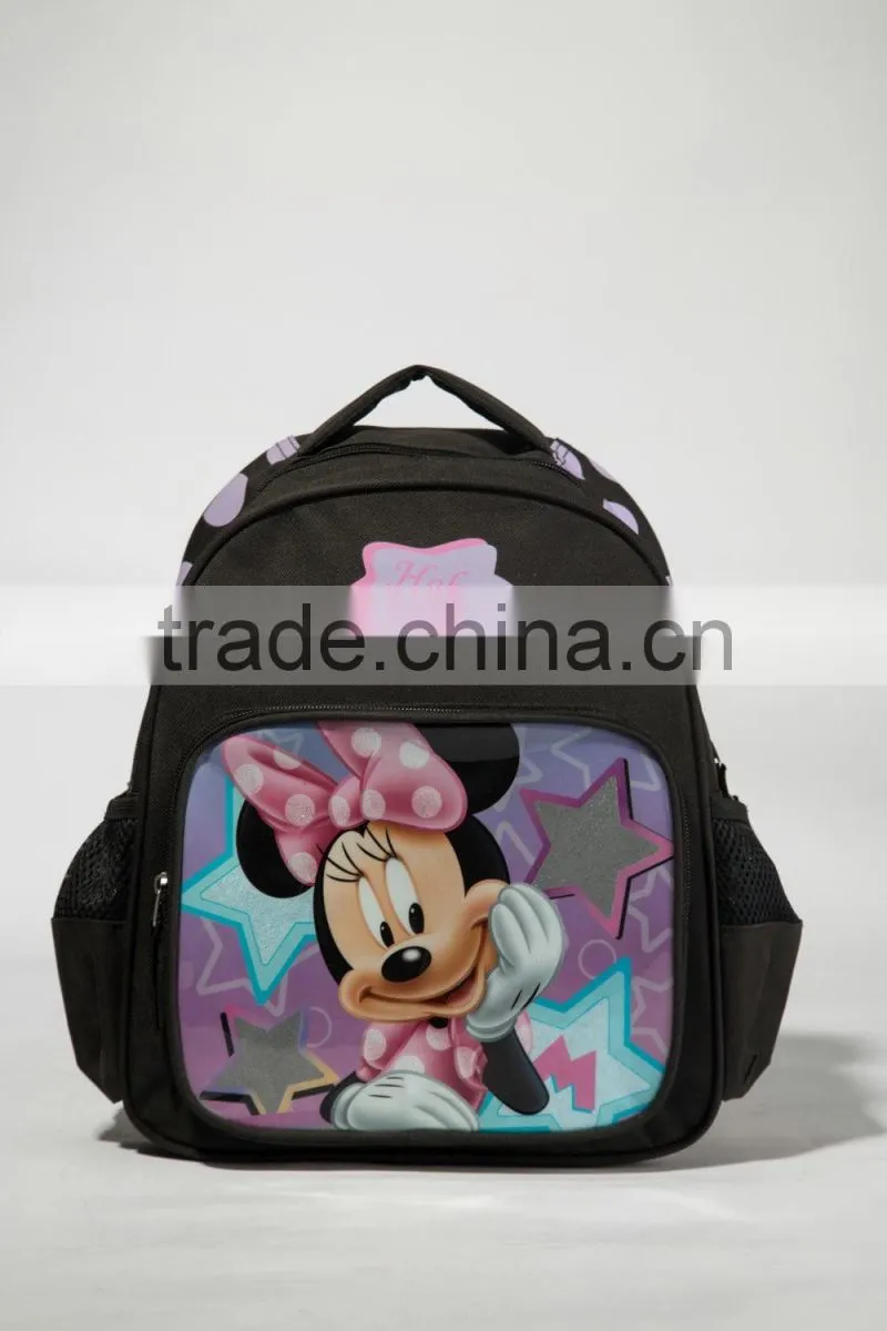 Cheap kids school backpack bag with cartoon