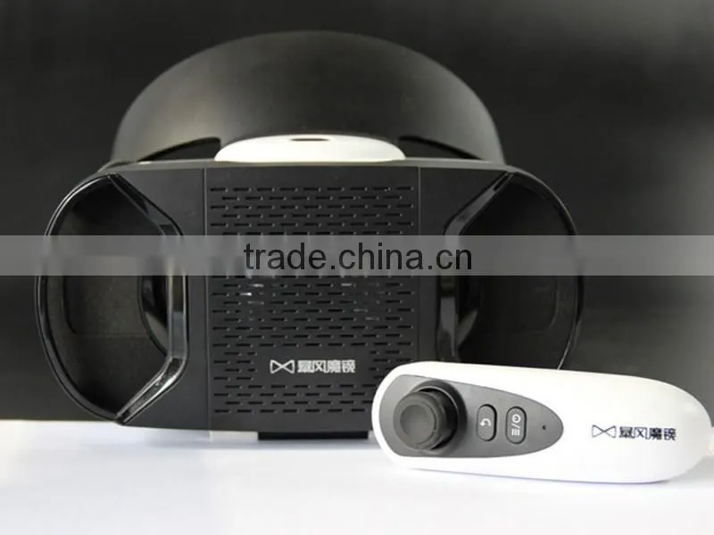 baofeng 4.0Virtual Reality 3D glasses a black helmet VR goggles for 4.7-5.5 inch Smartphones With Remote Control