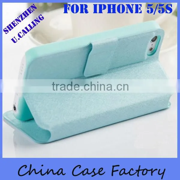 Great Classic Design Leather Flip Case For Apple iPhone 5/5S Wallet Leather Case