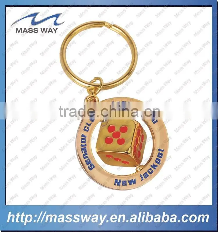 souvenir customized 3D heart shape metal golden key chain