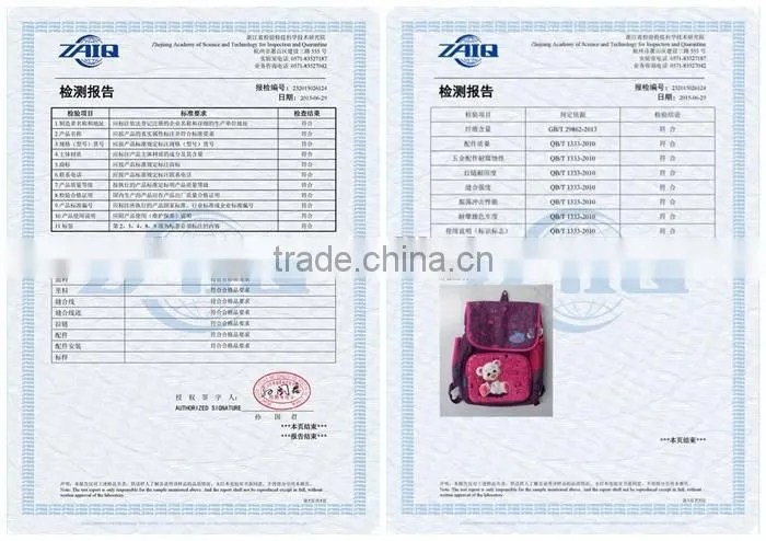 Wholesale girls school backpack cheap primary school bag