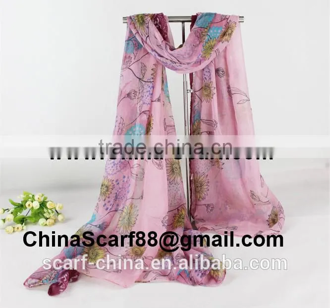 Floral infinity scarf