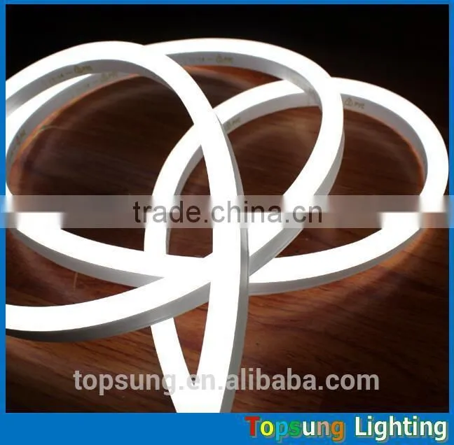 AC 220v/110v mini 8.5*17mm flexible neon strip 50m spool 6w/m Christmas neon ribbon warm white