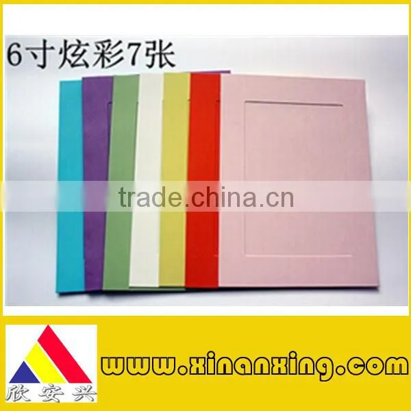 round design paper photo frame with window