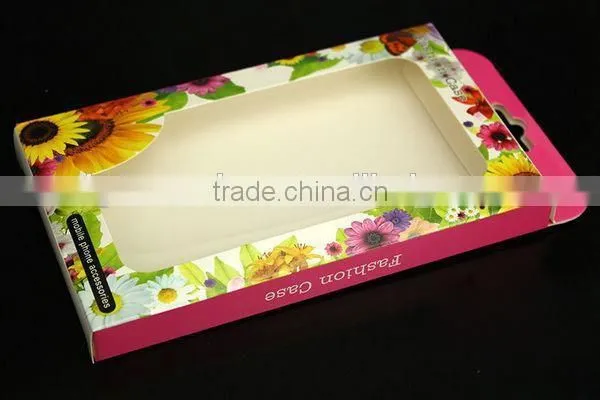 customized logo printing paper packaging box phone case card holder