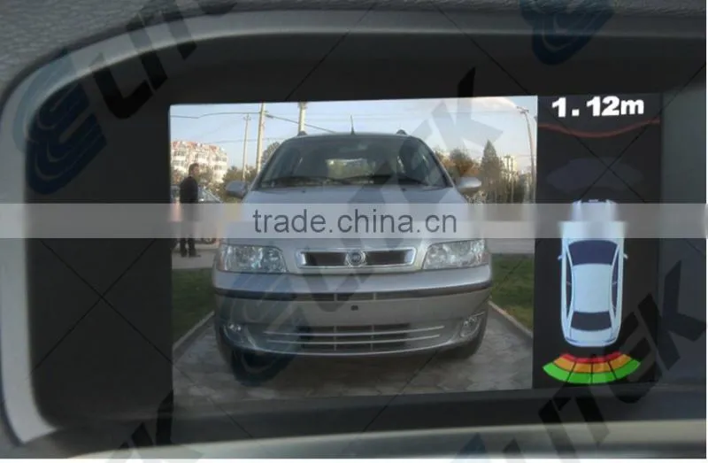 Ultrasonic radar detector with car night vision reverse camera DC12V for volkswagen