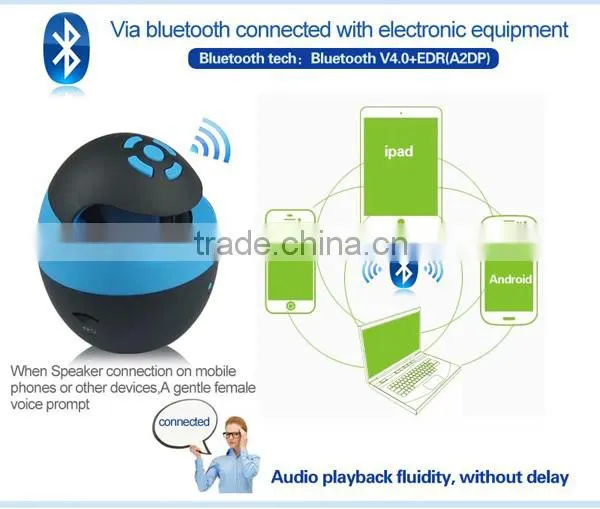 VMS-30 ISO9001 factory new gadgets 2014 car bluetooth speaker sound system