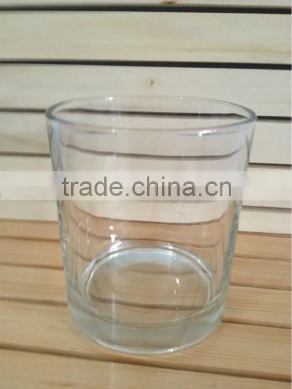 12oz glass candle jar clear