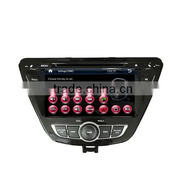 Factory OEM dashboard Dvd player gps radio 8" car dvd player for hyundai elantra car dvd player 2014 with gps