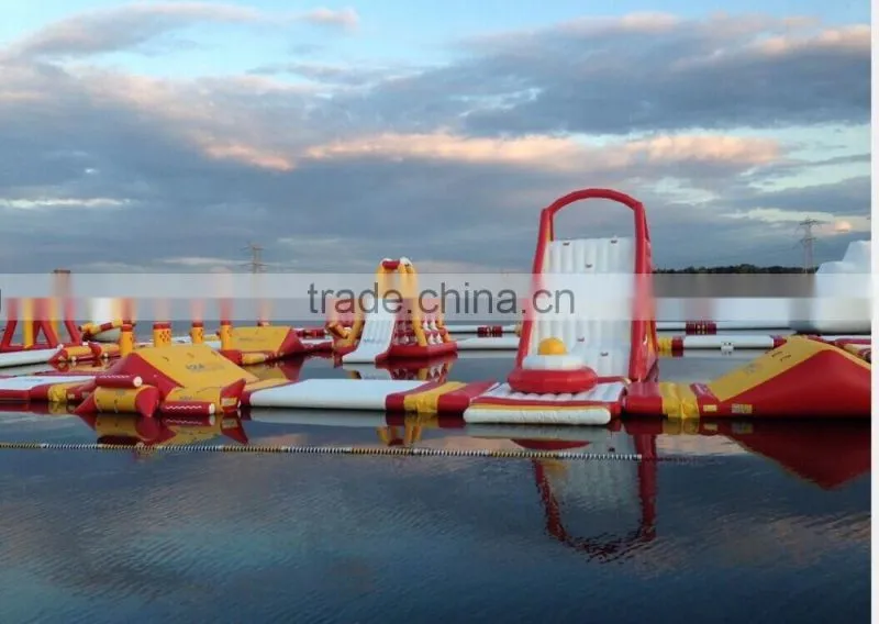 Water Park Slide Tubes Inflatable Water Obstacle Course For Kids/Adults In Amusement Park