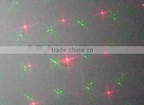 red and green laser light