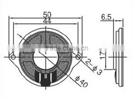 FBS40 high quality 40mm the set-top box loudspeaker with ear (FBELE)