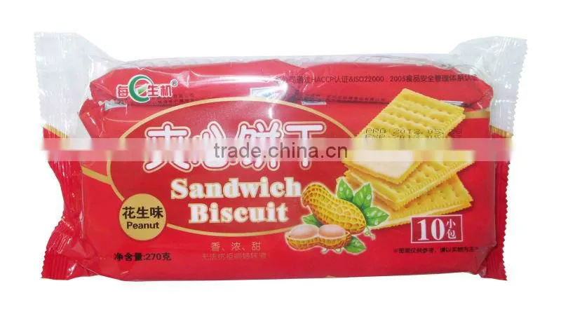 Peanut Cream and Biscuit Sandwich Cracker
