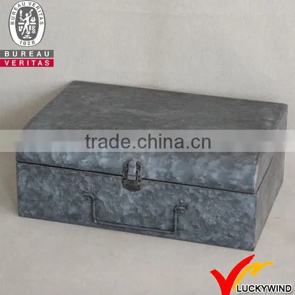 Hot sale Luckywind vintage reclaimed metal box