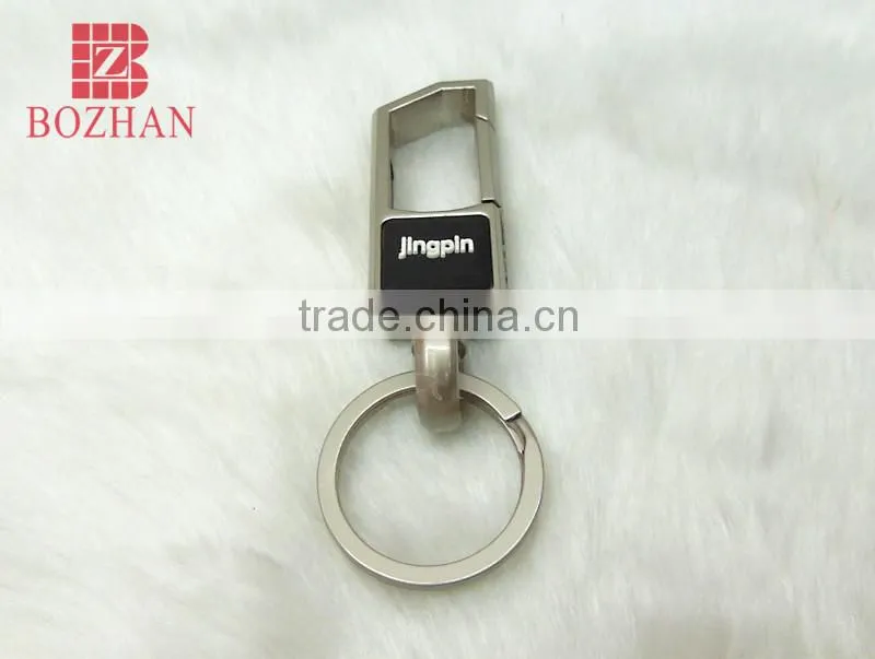 Functional zinc alloy matte keychain