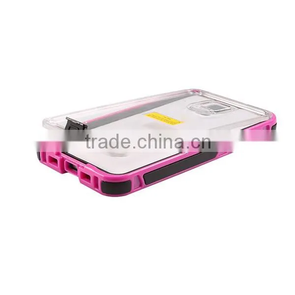 For Samsung Note 4 Phone Case Waterproof Shockproof With Button
