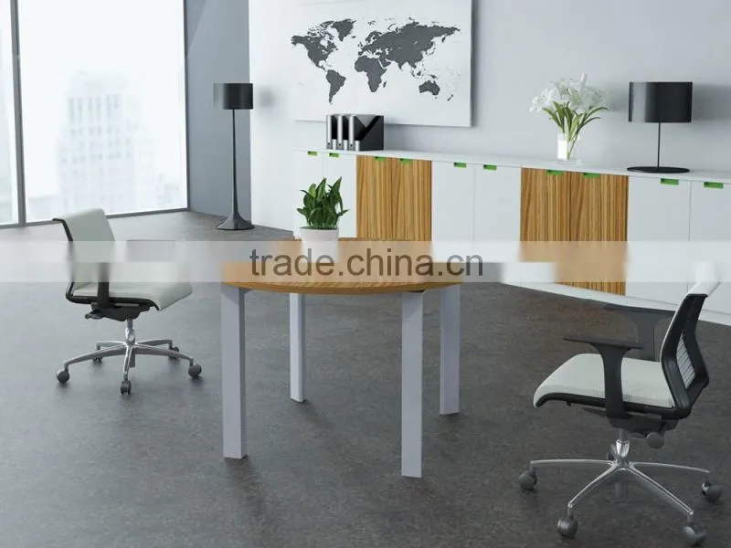 China manufacturer Best price wooden small round office meeting table