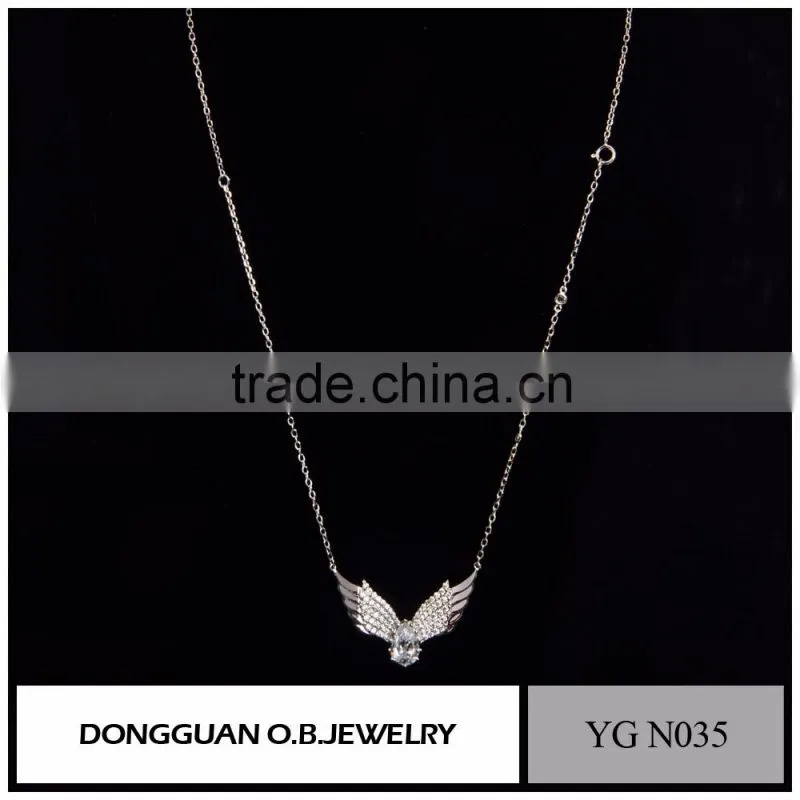 925 Sterling Silver Bird Shaped Charm Pendant Necklace Wholesale