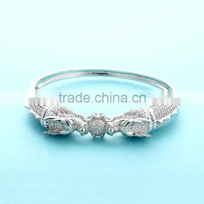 Sterling Silver Dragon Bangle Bracelets Wholesale SBG395W