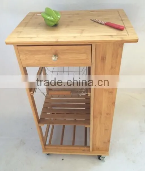 wooden kitchen trolley modern kitchen trolley bamboo
