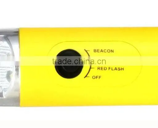 4 in 1 Car Security Tool Life Saving Hammer Alarm Emergency Light Flashlight
