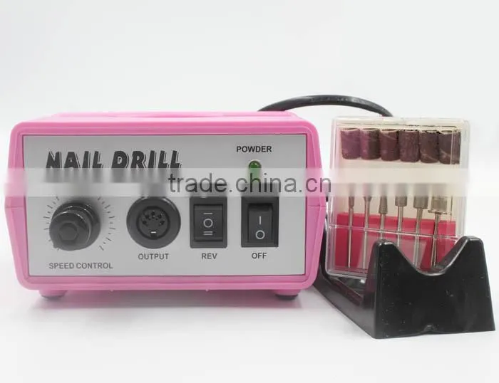 Sweet Pink Nail Art Equipment Manicure Tools Pedicure Acrylics Pink Electric Nail Drill Pen Machine Set Kit