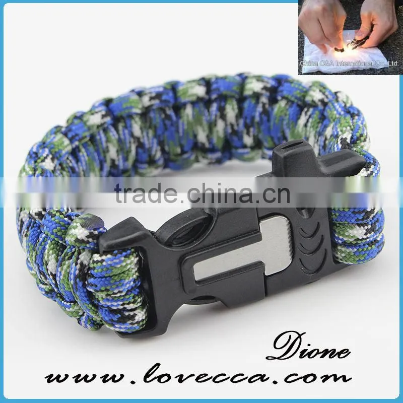 Corss paracord bracelet military braided survival bracelets cheap survival bracelets