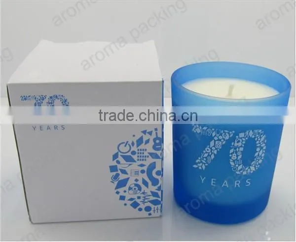 soy wax candle in customized candle jar and luxury box