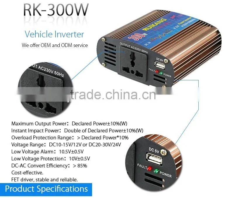 Best quality CE for computer 12v 220v inverter with battery charger