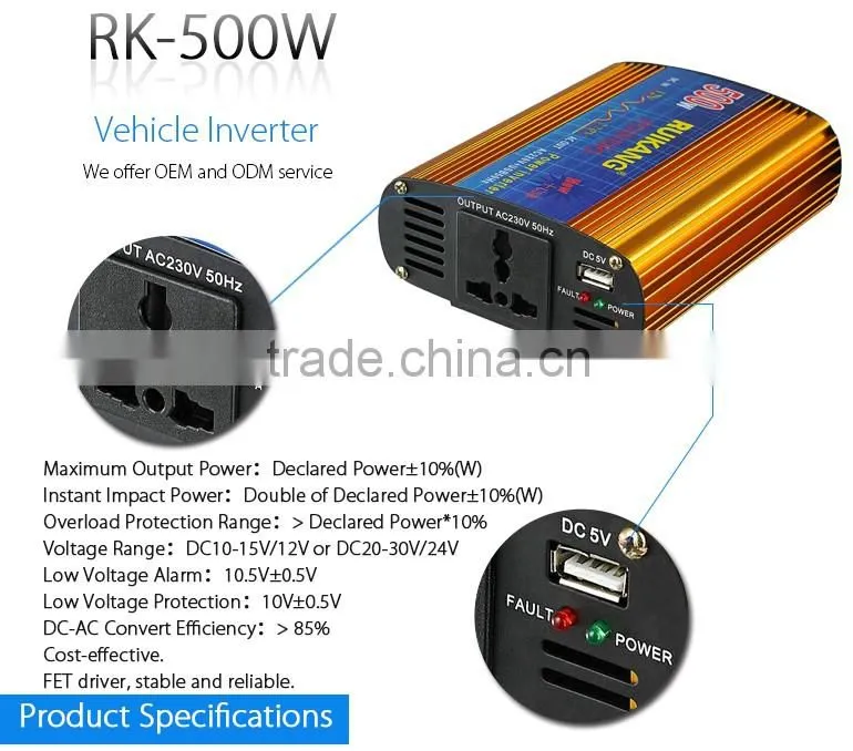 home power inverter dubai with SMART FAN 500w