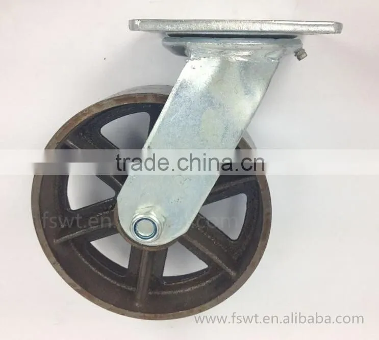 5 Inch Heavy Duty Cast Iron Swivel Furniture Caster